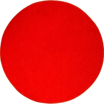 Koberec Průměr 150 cm KULATÝ KOBEREC POD VÁNOČNÍ STROMEK DYNASTY ČERVENÝ KOBEREC KRUH