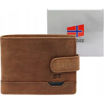 Peněženka NORDEE peněženka přírodní kůže hnědá - muž