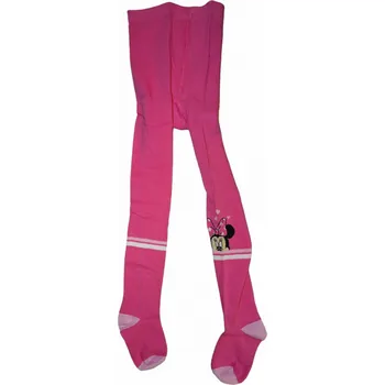 Dívčí růžové punčocháče s hlavou Minnie 92 - 98