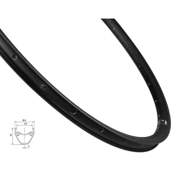 Ráfek na kolo MACH 1 Ráfek MACH1 PULSE GRAVEL DISC 622x23, 28 děr,čer + DÁREK