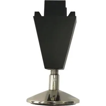 Nábytkové kování VOLPATO Stili soklová noha 90 mm, hliník černý elox