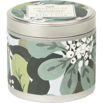 Svíčka Vonná svíčka v plechové dóze Shimmering Snowberry zelená