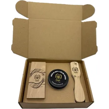 Přípravek pro údržbu obuvi Včelín Bee care Box s krémem na boty s včelím voskem