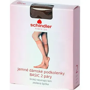 Dámské ponožky Podkolenky jemné dámské BASIC 2 páry Tělová 25