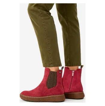 Dámské kozačky Go Soft Polokozačky Go Soft CEO-WS5586-07 Červená 36