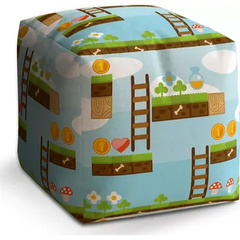 Taburet Sablio Taburet Cube Videohra 2: 40x40x40 cm