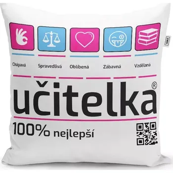 Polštář Sablio Polštář Učitelka: 40x40 cm