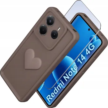 Pouzdro na mobilní telefon Zadní Kryt KrainaGSM pro Xiaomi Redmi Note 14 4G hnědý