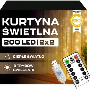 Vánoční dekorace Vánoční osvětlení na stromeček SK-Led pro vnitřní použití, 2 m, 101 - 200 světýlek