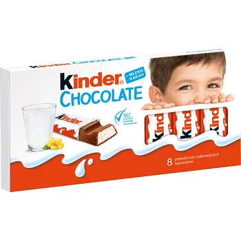 Čokoláda Kinderki Mléčné čokoládky Kinder Mléčná náplň Tyčinky 100 g