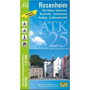 ATK25-P13 Rosenheim (Amtliche Topographische Karte 1:25000) - Landesamt für Digitalisierung, Breitband und Vermessung