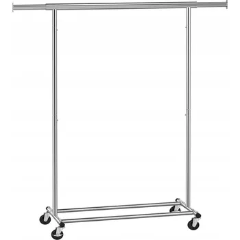 Věšák Stojanový věšák kovový Songmics stříbrný