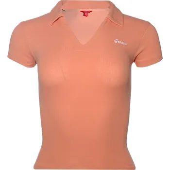 Dámské tričko Dámské tričko GUESS s logem M1RI32 J1311 Broskvové