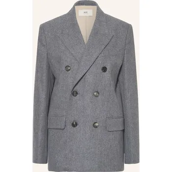 Dámské sako Ami Paris Dámský Dlouhý Blejzr Veste Ample Croisee, šedá, 38
