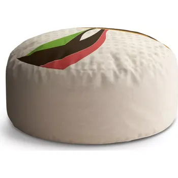 Taburet Sablio Taburet Circle Retro abstrakce: 38x48 cm