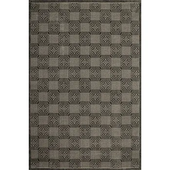 Koberec KOBEREC ŠEDÝ GRAFITOVÝ MODERNÍ DVOUÚROVŇOVÝ DO OBÝVACÍHO POKOJE TENO 80x150 cm