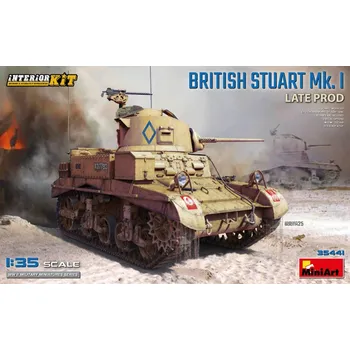 Plastikový model 1:35 Stuart Mk.I Late Production w/ Interior Kit