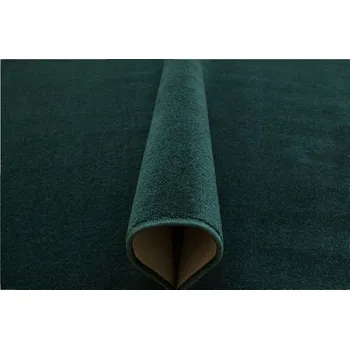 Koberec KOBEREC DO POKOJE/OBÝVACÍHO POKOJE TMAVĚ ZELENÝ MĚKKÝ HUSTÝ VLAS SIERRA 200x200 cm