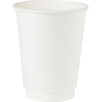 Jednorázové nádobí Kelímky s dvojitou stěnou 100% papír 350 ml 25 Ks