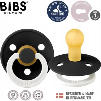 Dudlík Bibs kulatý kaučuk 0+