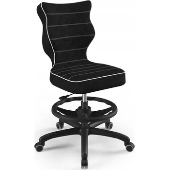 ENTELO otočná židle PRO DĚTI s podnožkou Petit černá Visto r.5