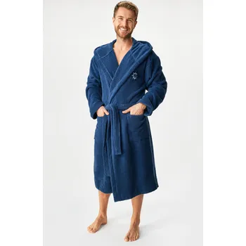 Dámské noční prádlo Bavlněný župan MEN-A Terry s kapucí