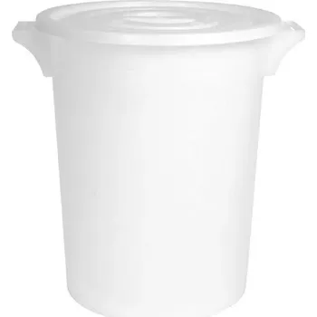 Sud Gastrozone Plastový sud 50 l, bílý, s víkem