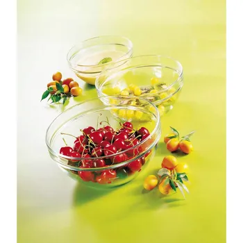 6 x Salátová Mísa / Misky ze SODNÉHO SKLA Arcoroc