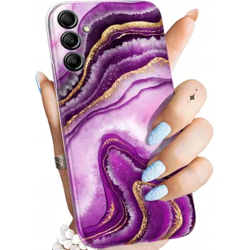 Pouzdro na mobilní telefon Zadní Kryt Hello Case pro Samsung Galaxy A14 5G fialový