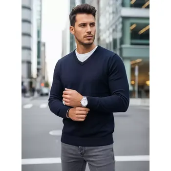 Pánský svetr Pánský svetr DSTREET WX2315 TMAVĚ MODRÁ L