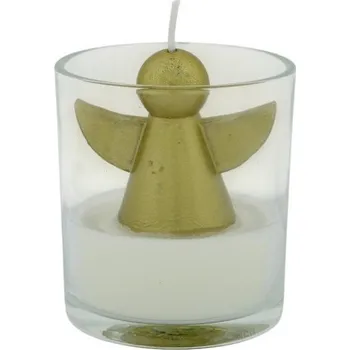 Svíčka Svíčka ve tvaru anděla ve skleničce