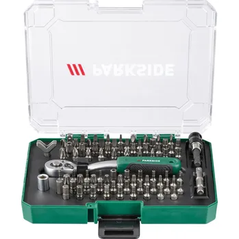 Příslušenství k nářadí PARKSIDE® Sada bitů s ráčnou, 81dílná