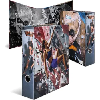 Designový pákový pořadač A4 7cm karton, motiv - Bouldering