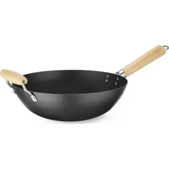 Pánev Pánev Wok s dřevěnou rukojetí, ø 32 cm HENDI 627907