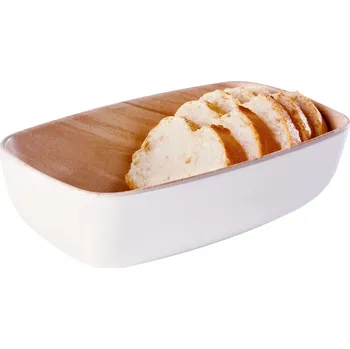 Melamínová miska Frida, 500 ml (GN 1/9) - bílá/hnědá