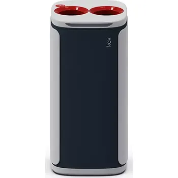 Odpadkový koš Červená odpadní nádoba KOBRA WASTEE na kov.