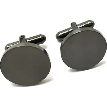 Manžetový knoflíček Manžetové knoflíčky - kulaté, černé (2ks/bal)