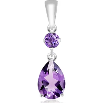 Přívěsek Valet S Amethyst - stříbrný přívěsek s fialovým amethystem