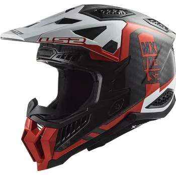 Helma na motorku LS2 Helmets LS2 MX703 C X-FORCE VICTORY RED WHITE-06 - L