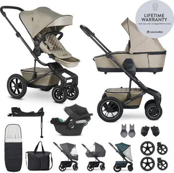 Kočárek EASYWALKER Kočárek kombinovaný Harvey5 Premium Pearl Taupe XXL AIR + CYBEX Aton B2 i-Size