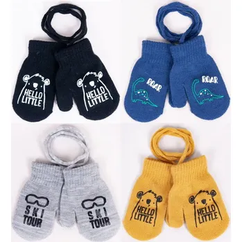 Rukavice YOCLUB Dětské pletené rukavice paleček BOY vel. 14cm