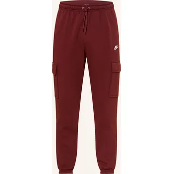 Nike Pánské Tepláky Club, tmavě červená, 56