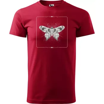 Sablio Tričko s potiskem Noční posel - červené 4XL