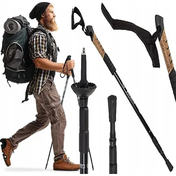 Trekingová hůl Hole na Nordic Walking nastavitelné teleskopické vícebarevné 2 ks