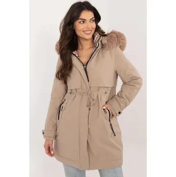 Dámská bunda Stylová dámská bunda s květovaným vzorem a odnímatelnou kapucí Factory Price, XXL i240_202561_2:XXL