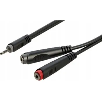 Audio kabel Kabel jack 3,5 mm - jack 6,3 mm Roxtone RAYC310L02 0,2 m (20 cm)
