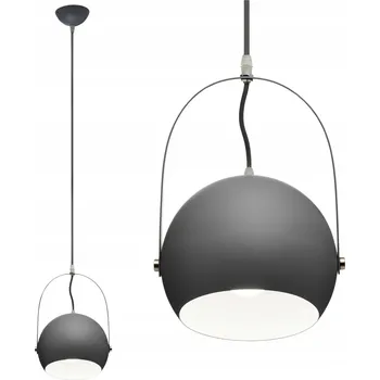 Závěsné stropní svítidlo šedé moderní patice E27