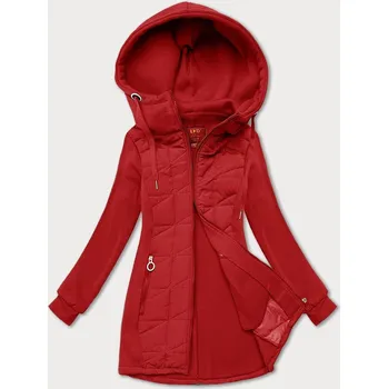 Dámská mikina Tmavě červená dámská mikina na zip s kapucí, odstíny červené XXL (44) i392_24582-48