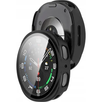 Pouzdro na mobilní telefon Pouzdro s vestavěným sklem Bizon pro Galaxy Watch 8 40 mm, pouzdro na hodinky