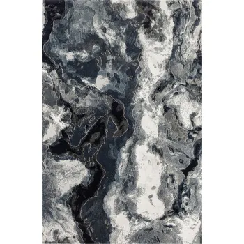 Koberec KOBEREC MODERNÍ JAKO MRAMOR MODRÝ ŠEDÝ DO POKOJE ARGENT 133x190 cm